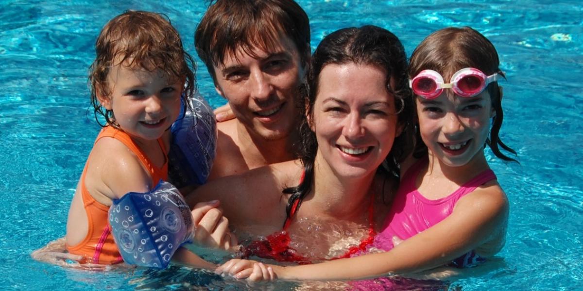 family swimming pool